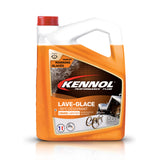 Bidon orange 5L de lave-glace Kennol dégivrant marrons glacés pour l’hiver.