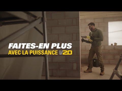 STANLEY FATMAX Perceuse-visseuse à percussion sans fil 18V 80Nm V20 batterie 2Ah SFMCD721D2K