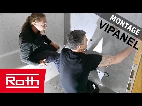 Panneau mural douche VIPANEL - Béton noir - Finition mat perlée
