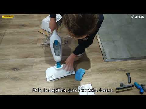 BLACK+DECKER Balai vapeur 1300W avec 10 accessoires FSMH13E10-QS